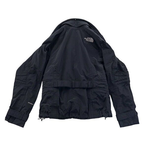 The North Face Womens Windbreaker Jacket Small Black Hooded Outdoors Utility - Picture 2 of 16
